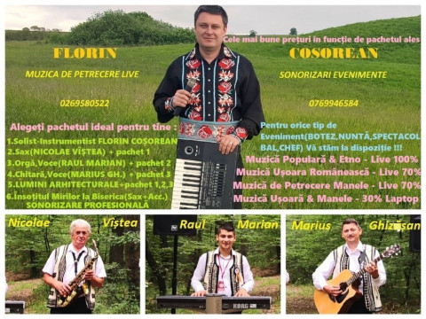 Muzica LIVE - Formatie-NUNTA,BOTEZ